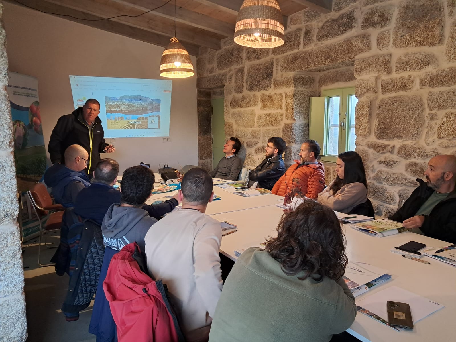 Formación interna de una empresa en una bodega de Galicia, en O Ribeiro